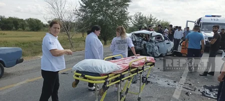 Mingəçevir-Bəhrəmtəpə yolunda qəza olub, 1 nəfər ölüb, 6 nəfər yaralanıb - YENİLƏNİB