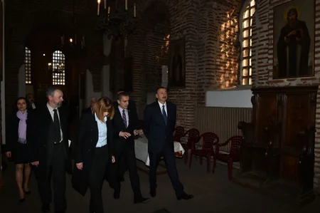 President Ilham Aliyev visited The Saint Sofia Church