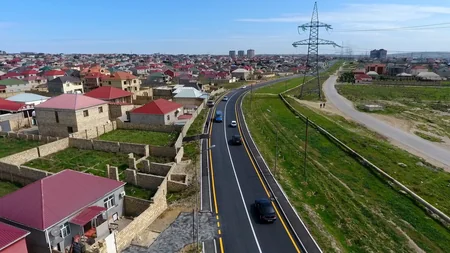 Nəqliyyat axınına müsbət təsir edən yol yenidən quruldu