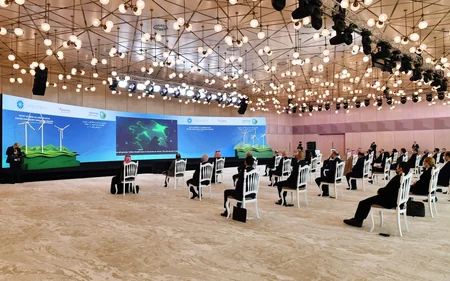 President Ilham Aliyev attends groundbreaking ceremony for “Khizi-Absheron” Wind Power Plant