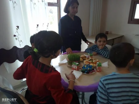 Mingəçevirin səhiyyə işçiləri Novruz bayramı münasibətilə Uşaq Nevroloji Sanatoriyasını ziyarət edib