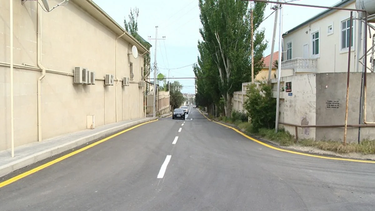 ​Bakıda daha bir küçənin təmiri başa çatıb