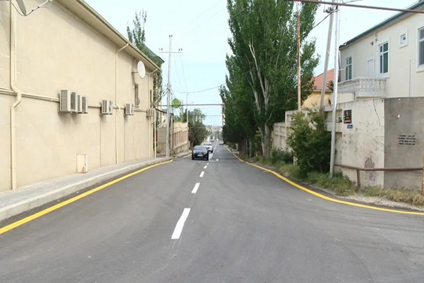 ​Bakıda daha bir küçənin təmiri başa çatıb