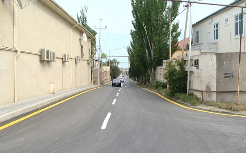 ​Bakıda daha bir küçənin təmiri başa çatıb