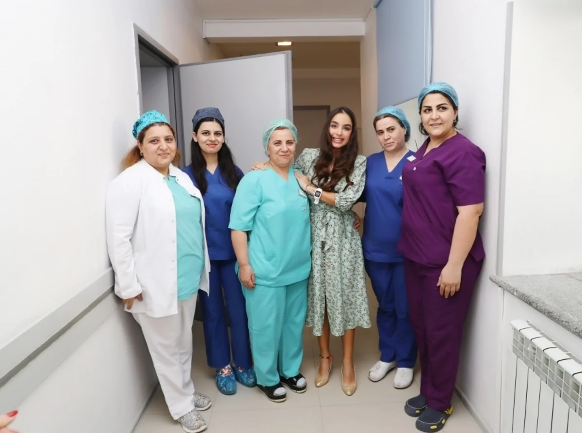 Leyla Əliyeva 3 nömrəli Şəhər Klinik Xəstəxanasının doğum şöbəsində olub