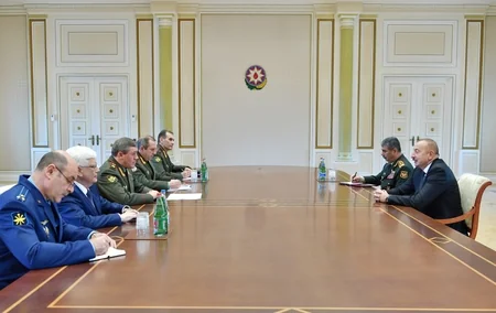 Президент Азербайджана принял начальника Генерального штаба Вооруженных сил России - ОБНОВЛЕНО