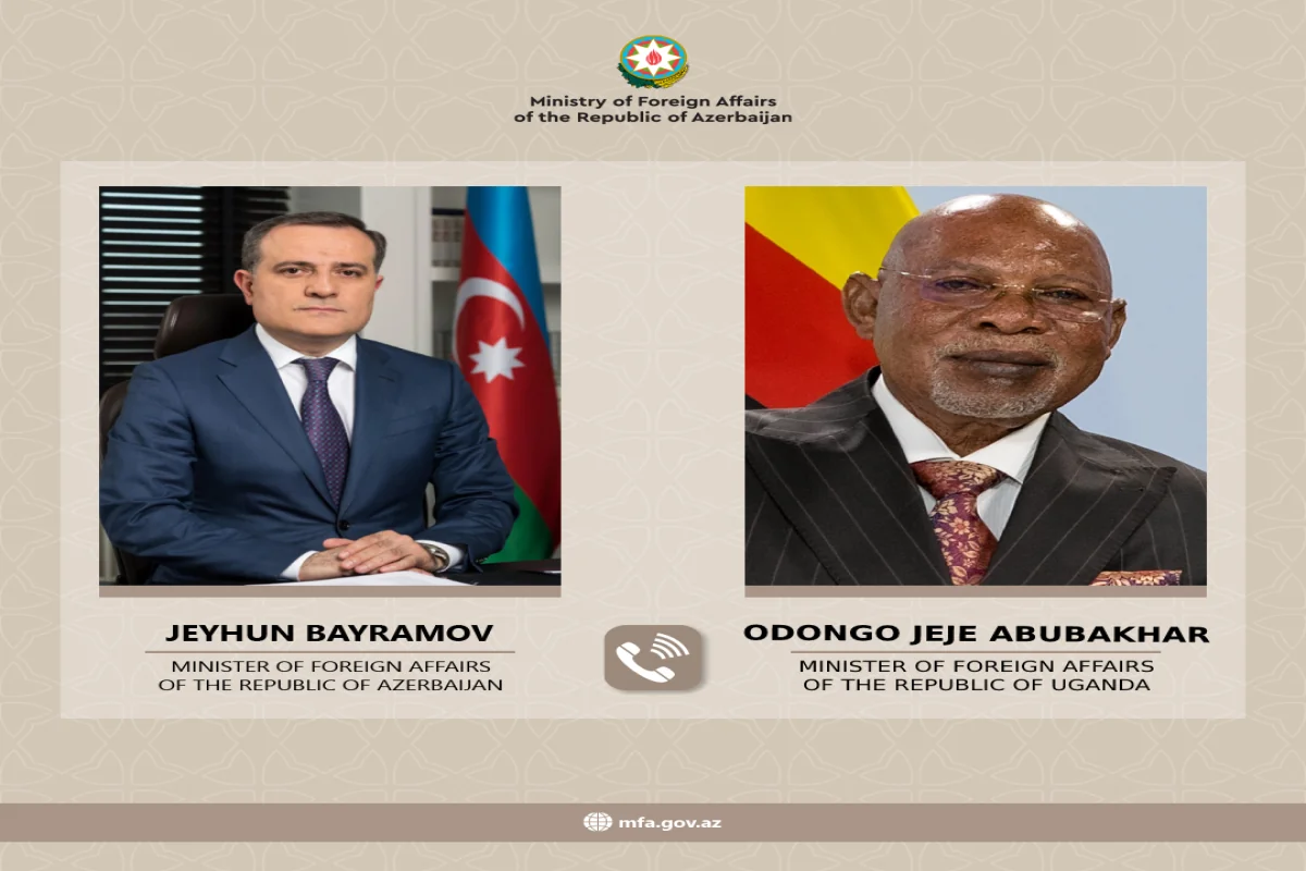 Azerbaijani and Ugandan FMs talk over phone 