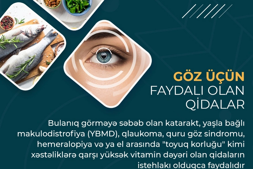 Göz üçün faydalı olan qidalar - MƏQALƏ