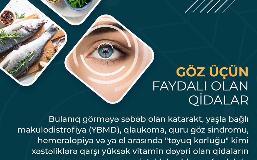 Göz üçün faydalı olan qidalar - MƏQALƏ