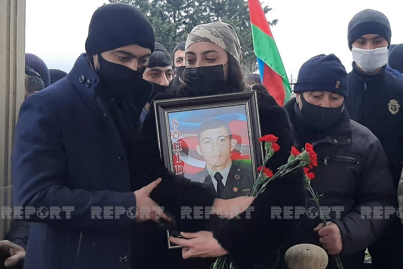 Qazaxda şəhid dəfn olunub