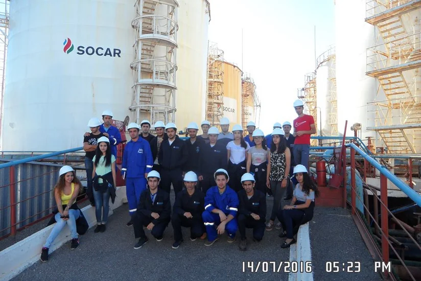 BHOS students take internship at Neft Dashlari