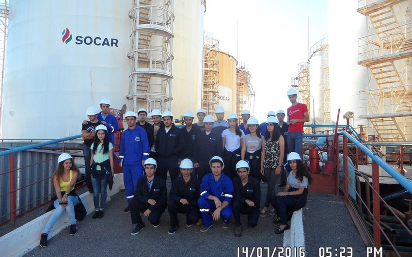 BHOS students take internship at Neft Dashlari
