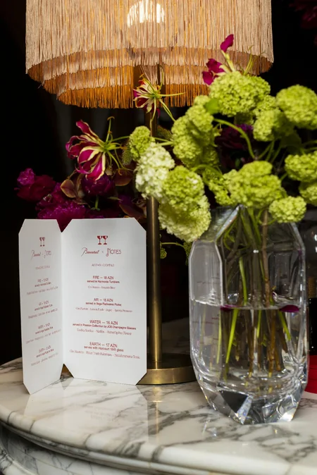 Baccarat və Notes Gastronomy&Bar dörd ünsürdən ilhamlanmış unikal kokteyl menyusunu təqdim edib