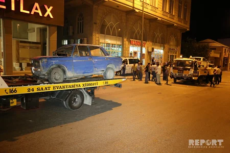 Bakıda iki avtomobil toqquşub: xəsarət alan var - FOTO - VİDEO - YENİLƏNİB