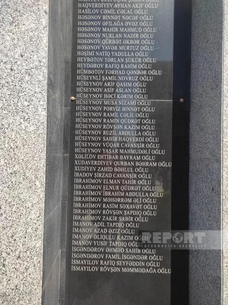 Bakıda 301 şəhidin ad-soyadı həkk olunan Memorial Kompleks ucaldılıb