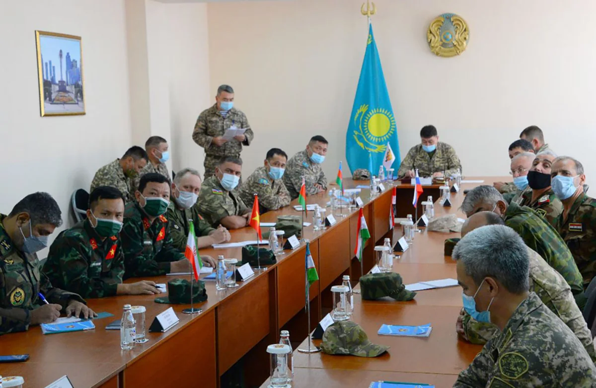 Briefing for participants of Masters of Artillery Fire international contest held