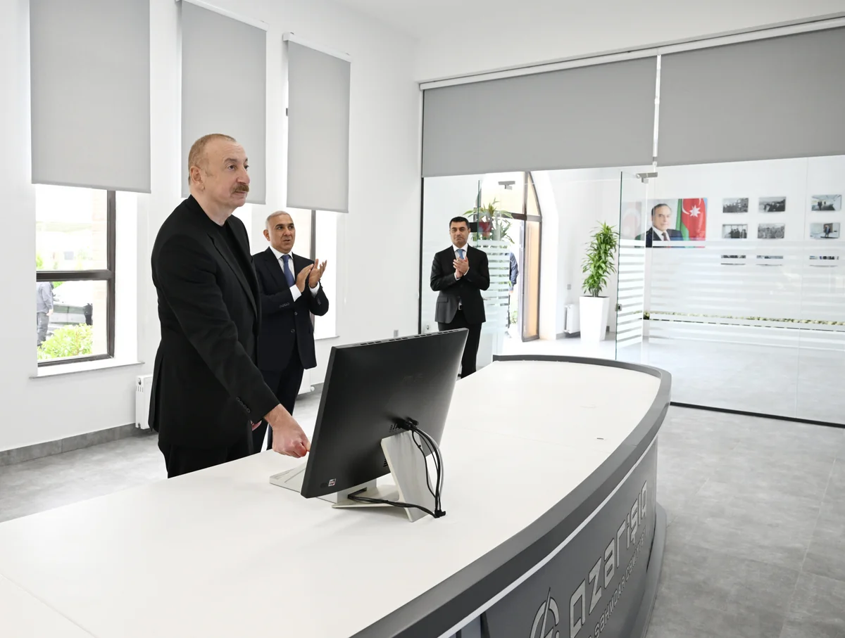 President Ilham Aliyev attends inauguration of Central Aran Regional SCADA Control Center in Yevlakh