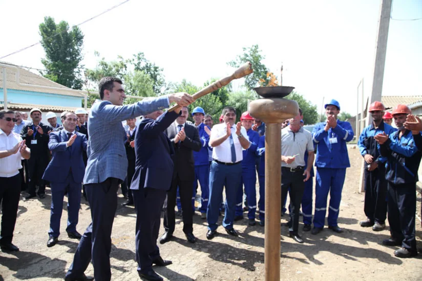​Biləsuvar, Ağsu və İsmayıllı rayonlarının kəndlərinə qaz verilib