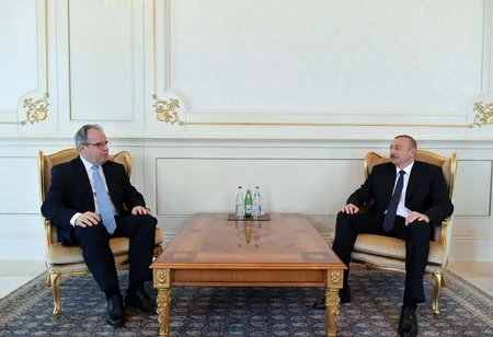 President Ilham Aliyev receives credentials of incoming Latvian and British ambassadors