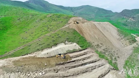 Qubadlı-Eyvazlı avtomobil yolunun tikintisi davam etdirilir