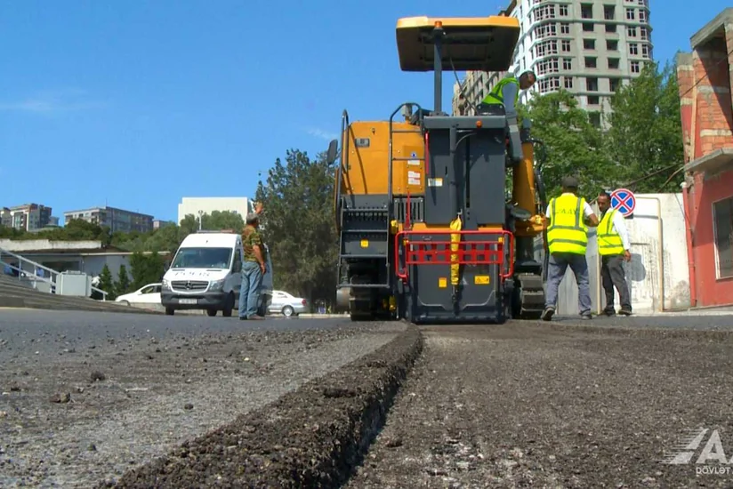 Nərimanovda uzunluğu 470 metrdən çox olan yolun təmiri başa çatıb