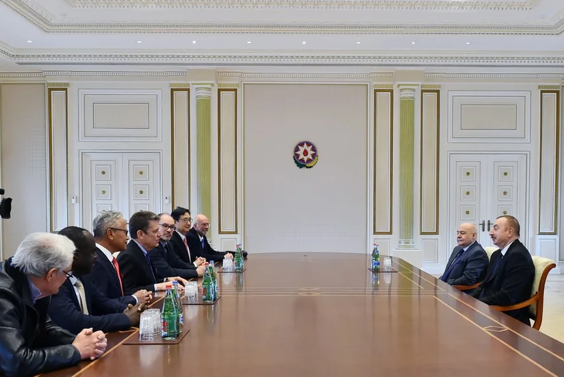 President Ilham Aliyev receives delegation of International Union of Architects