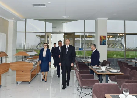 Prezident Abşeron Olimpiya İdman Kompleksinin açılışında iştirak edib