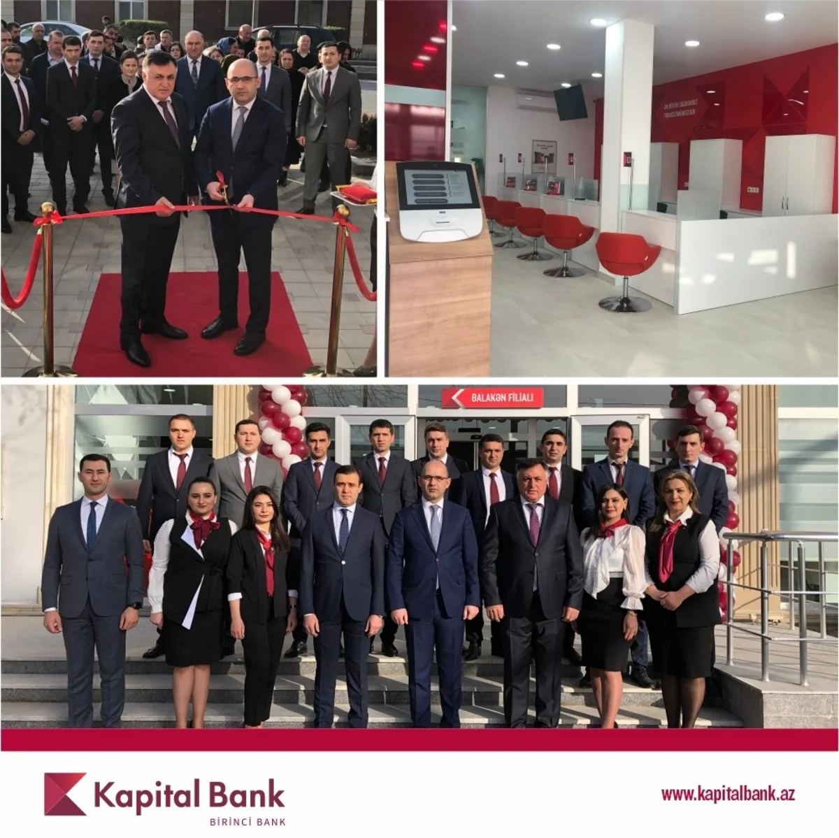 “Kapital Bank” yenilədiyi Balakən filialını istifadəyə verib