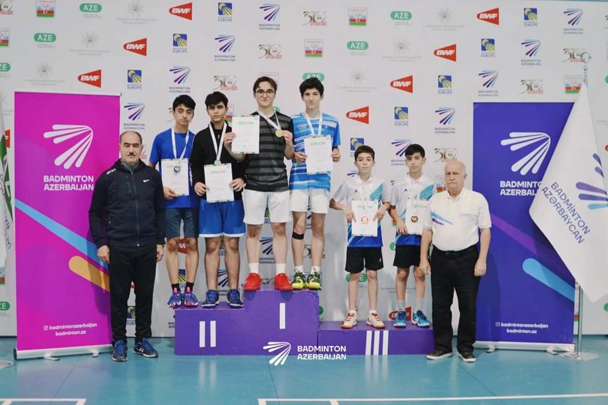 17 yaşadək badmintonçular arasında ölkə birinciliyində 5 kateqoriya üzrə qaliblər müəyyənləşib