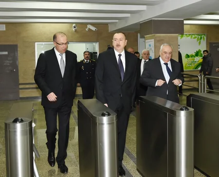 ​Prezident metronun “Elmlər Akademiyası” stansiyasının ikinci çıxışının açılışında iştirak edib