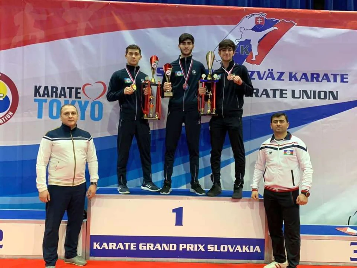 Azərbaycan karateçilərindən 2 qızıl, 1 gümüş medal