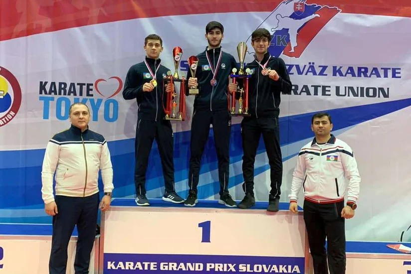 Azərbaycan karateçilərindən 2 qızıl, 1 gümüş medal