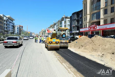 Bakının yollarında aparılan əsaslı təmir-tikinti işlərinə baxış keçirilib