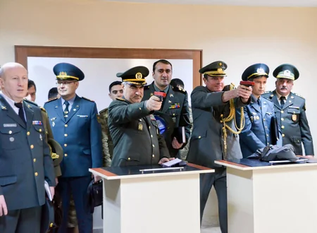 Xarici ölkələrin hərbi attaşeləri Heydər Əliyev adına Azərbaycan Ali Hərbi Məktəbində olublar