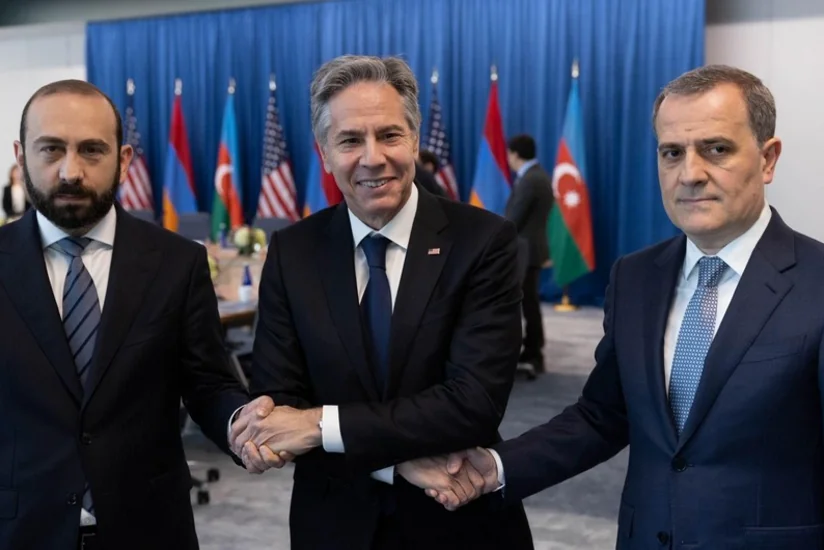 Blinkenin iştirakı ilə Azərbaycan və Ermənistan XİN rəhbərlərinin görüşü keçirilib - YENİLƏNİB - 2