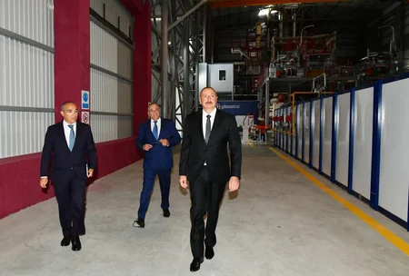 Prezident Sumqayıt Kimya Sənaye Parkında açılış və təməlqoyma mərasimlərində iştirak edib