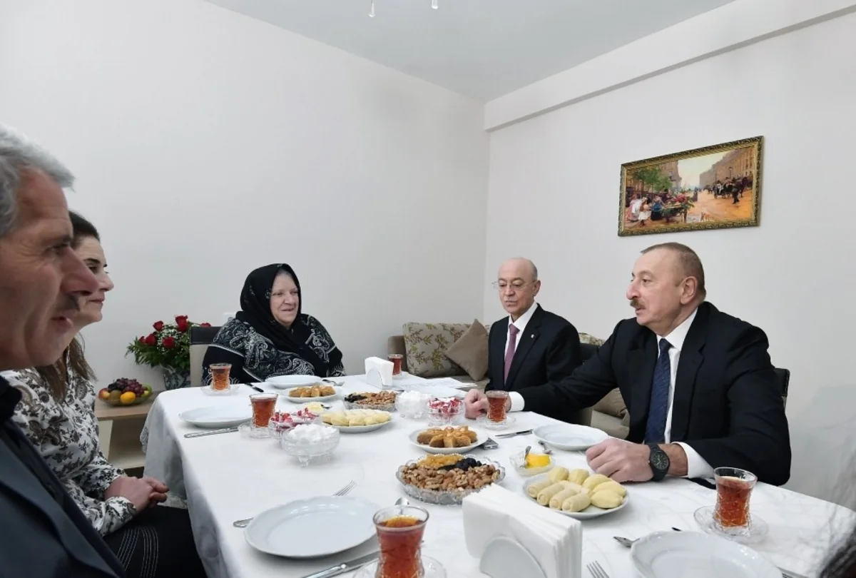 President Ilham Aliyev viewed conditions created at newly constructed building for earthquake-affected families in Shamakhi