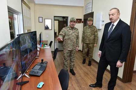 Президент Ильхам Алиев принял участие в открытии Н-ской воинской части Минобороны