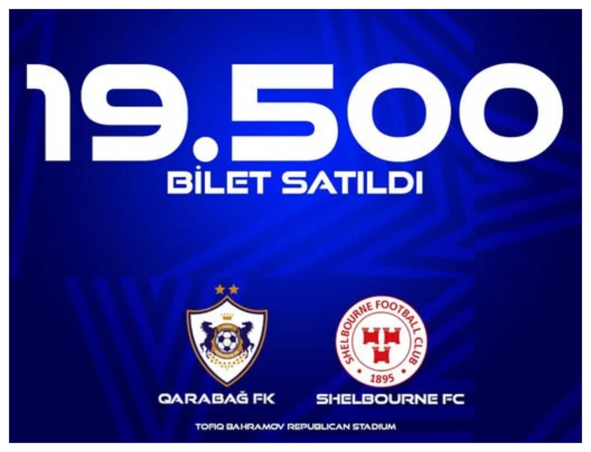 Qarabağ - Şelburn matçına satılan biletlərin sayı açıqlanıb