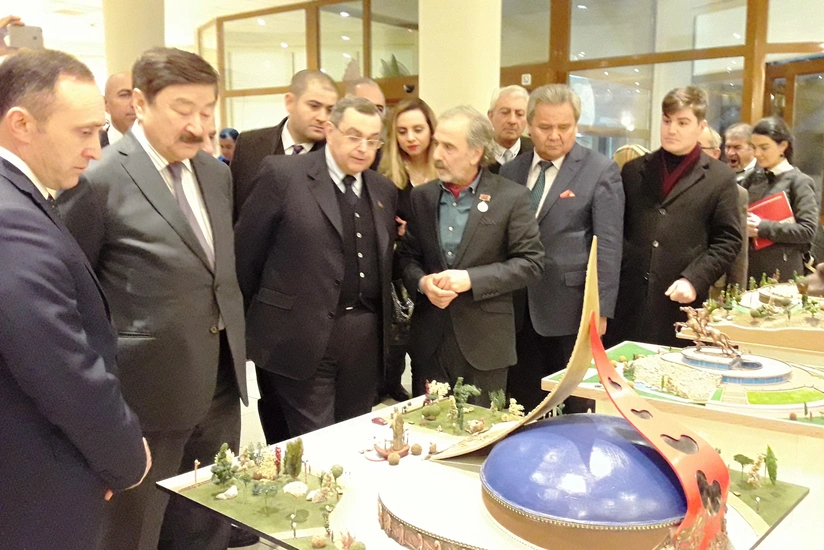 Works of Azerbaijani Sculptor Said Rustam displayed