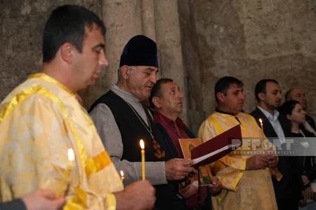 Dini icmaların nümayəndələri Xudavəng monastırında dini ayinlər həyata keçiriblər