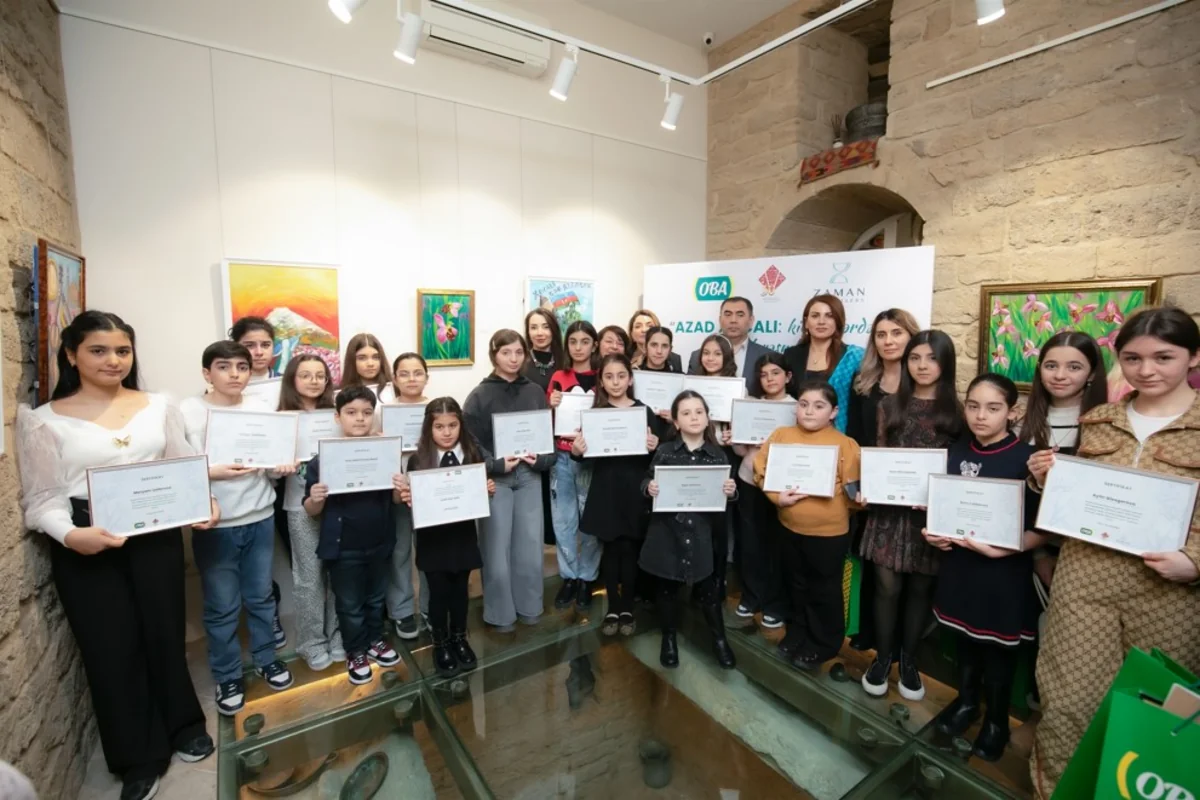 “OBA” “Azad Xocalı: kiçik əllərdən böyük rəsmlər” adlı sərgi keçirib – FOTO/VİDEO