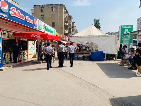 Bakının Yasamal rayonunda küçə ticarətinin qarşısı alınıb