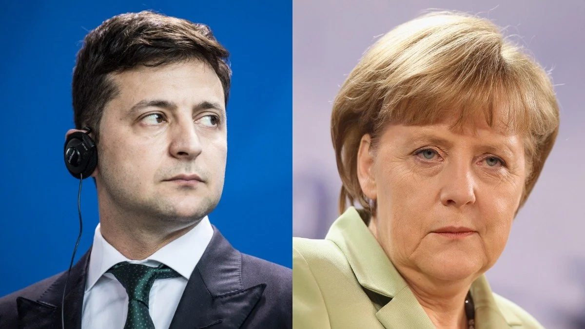 Merkel və Zelenski regional təhlükəsizliyi müzakirə ediblər