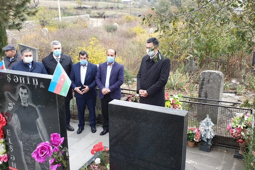 Gürcüstanda Qarabağ şəhidinin ailəsi ziyarət olunub