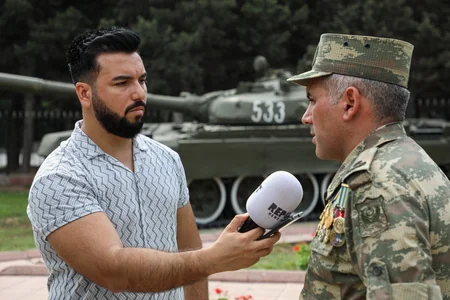 Офицер: На захваченном у врага танке мы вступили в бои за Шушу