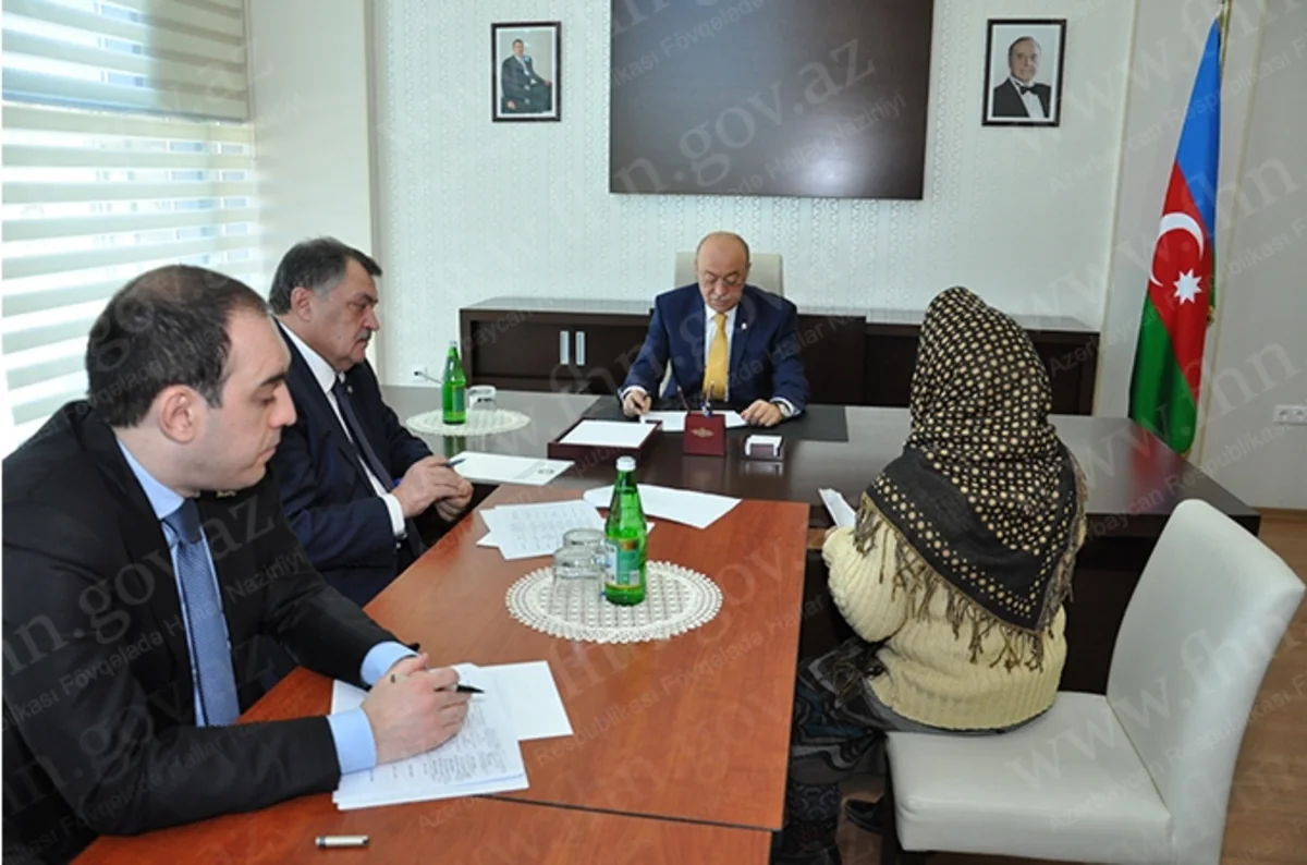 Nazir Kəmaləddin Heydərov Şamaxıda vətəndaşları qəbul edib