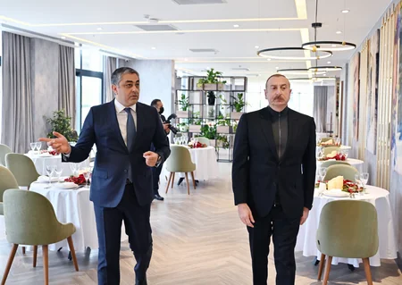 President Ilham Aliyev and First Lady Mehriban Aliyeva attend inauguration of Shabran Recreation Complex