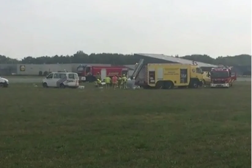 Belçikada təyyarə qəzası baş verib, ölən var - VİDEO