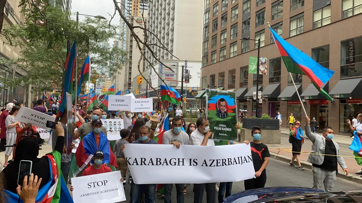 Kanadadakı soydaşlarımız Azərbaycana dəstək aksiyası keçirdi